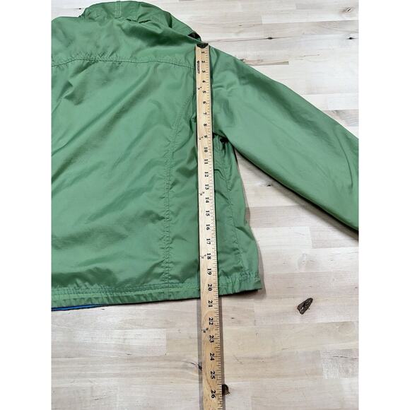 L.L. Bean Green Hooded Nylon Light Weight Jacket Women's Size Small Rain Jacket - Picture 6 of 8